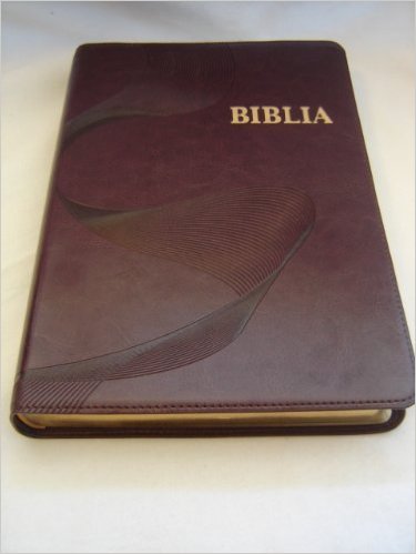 Biblia [Ewe] Bible Leather Bound Purple - Bible Society Of Ghana